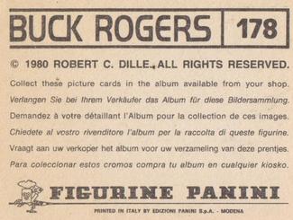 1980 Panini Buck Rogers Stickers #178 Sticker 178 Back
