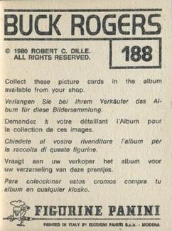 1980 Panini Buck Rogers Stickers #188 Sticker 188 Back
