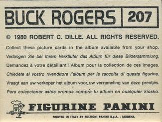 1980 Panini Buck Rogers Stickers #207 Sticker 207 Back