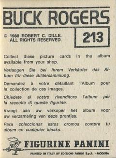 1980 Panini Buck Rogers Stickers #213 Sticker 213 Back