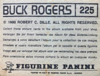 1980 Panini Buck Rogers Stickers #225 Sticker 225 Back