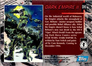 1994 Topps Star Wars: Dark Empire II Dark Horse Comics Promos #DH1 SW-9 