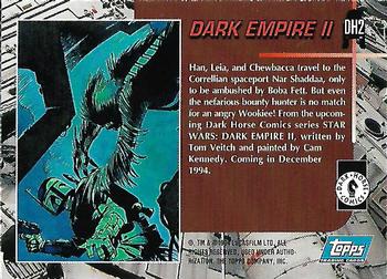 1994 Topps Star Wars: Dark Empire II Dark Horse Comics Promos #DH2 Boba Fett Back