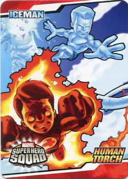 2009 Upper Deck Super Hero Squad - Stickers #SHSSTICKER_001 Iceman/Human Torch Front