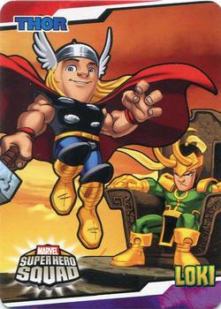 2009 Upper Deck Super Hero Squad - Stickers #SHSSTICKER_003 Thor/Loki Front