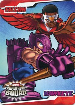 2009 Upper Deck Super Hero Squad - Stickers #SHSSTICKER_009 Falcon/Hawkeye Front