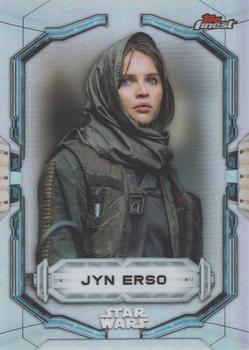 2022 Topps Finest Star Wars - Refractor #53 Jyn Erso Front