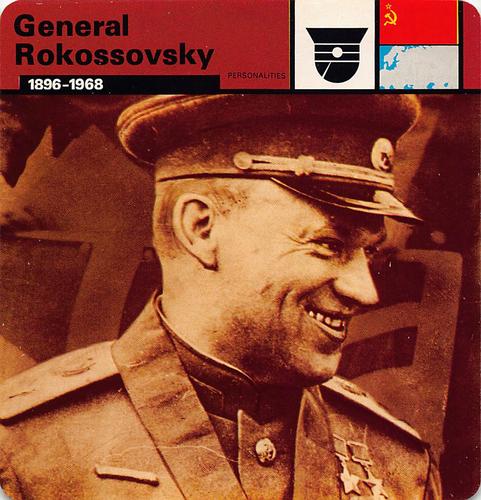 1977 Edito-Service World War II - Deck 37 #13-036-37-18 General Rokossovsky Front