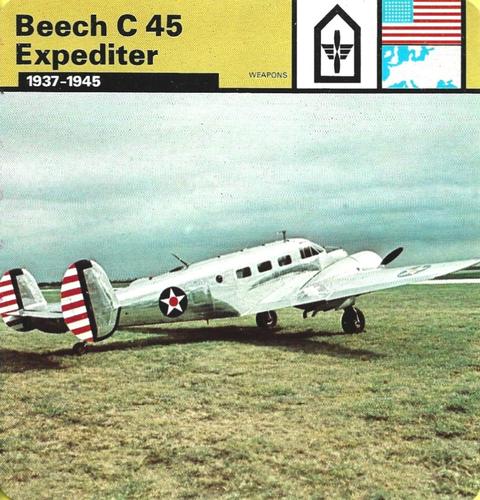 1977 Edito-Service World War II - Deck 39 #13-036-39-07 Beech C 45 Expediter Front