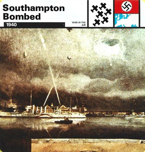 1977 Edito-Service World War II - Deck 39 #13-036-39-10 Southampton Bombed Front
