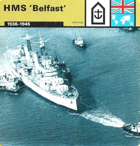 1977 Edito-Service World War II - Deck 39 #13-036-39-23 HMS 'Belfast' Front
