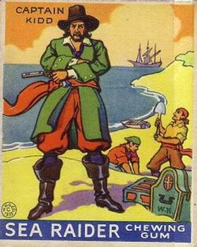 1933 World Wide Gum Sea Raiders (U.S. Version) (R124)  #2 Captain Kidd Front
