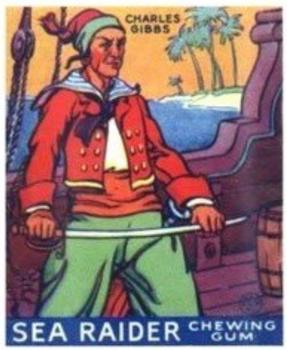 1933 World Wide Gum Sea Raiders (U.S. Version) (R124)  #8 Charles Gibbs Front