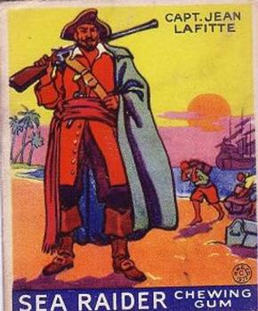 1933 World Wide Gum Sea Raiders (U.S. Version) (R124)  #9 Captain Jean Lafitte Front