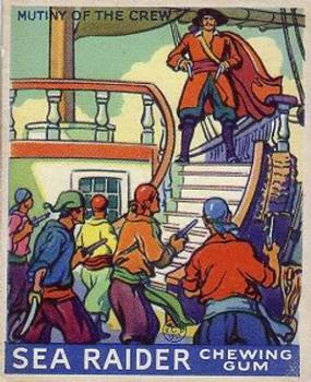 1933 World Wide Gum Sea Raiders (U.S. Version) (R124)  #18 Mutiny of the Crew Front