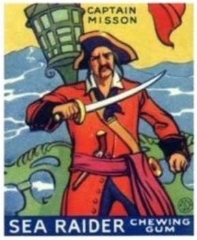 1933 World Wide Gum Sea Raiders (U.S. Version) (R124)  #19 Captain Misson Front