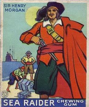 1933 World Wide Gum Sea Raiders (U.S. Version) (R124)  #24 Sir Henry Morgan Front