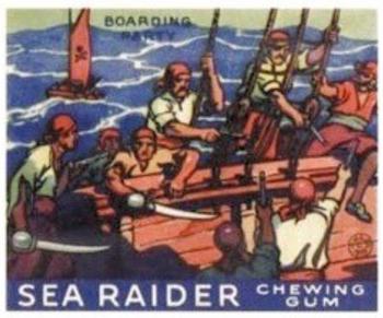1933 World Wide Gum Sea Raiders (Canadian Version / English & French) (V359-2) #14 Boarding Party Front