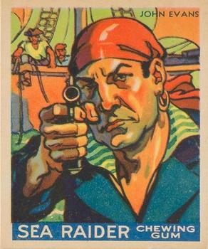 1933 World Wide Gum Sea Raiders (Canadian Version / English & French) (V359-2) #33 John Evans Front