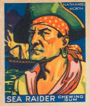1933 World Wide Gum Sea Raiders (Canadian Version / English & French) (V359-2) #36 Nathaniel North Front
