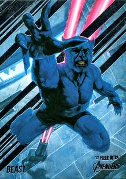 2022 Fleer Ultra Marvel Avengers #4 Beast Front