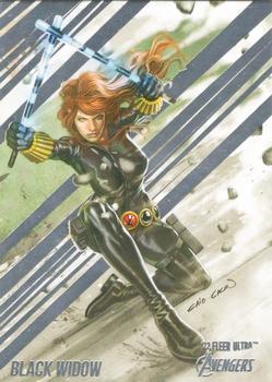 2022 Fleer Ultra Marvel Avengers #8 Black Widow Front