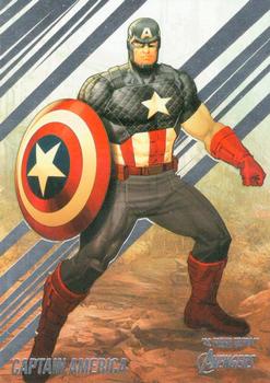 2022 Fleer Ultra Marvel Avengers #11 Captain America Front