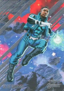 2022 Fleer Ultra Marvel Avengers #15 Blue Marvel Front