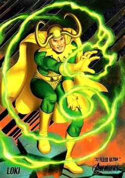 2022 Fleer Ultra Marvel Avengers #39 Loki Front