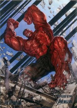 2022 Fleer Ultra Marvel Avengers #56 Red Hulk Front