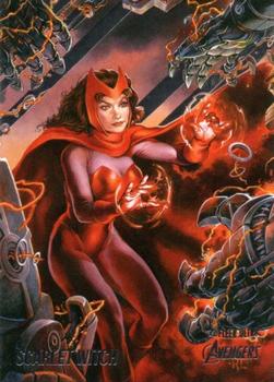 2022 Fleer Ultra Marvel Avengers #61 Scarlet Witch Front