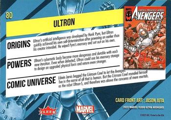 2022 Fleer Ultra Marvel Avengers #80 Ultron Back