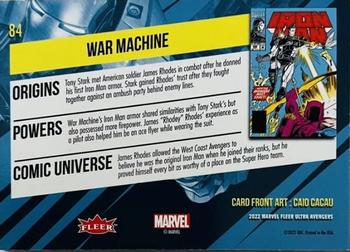 2022 Fleer Ultra Marvel Avengers #84 War Machine Back