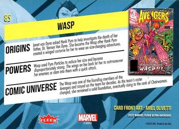 2022 Fleer Ultra Marvel Avengers #85 Wasp Back