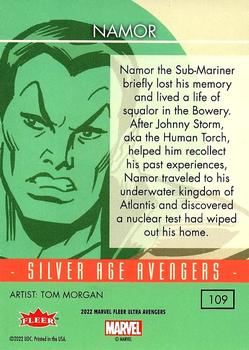 2022 Fleer Ultra Marvel Avengers #109 Namor Back