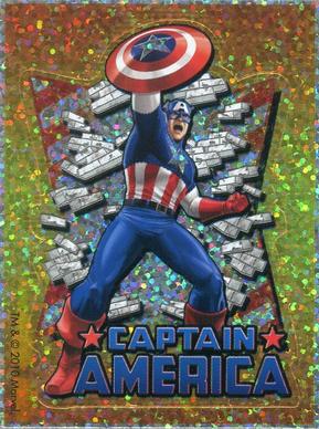 2010 Savvi Marvel Heroes Stickers #NNO Captain America Front