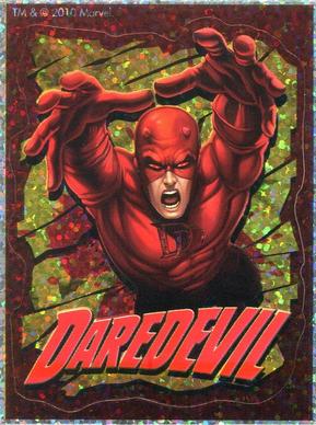 2010 Savvi Marvel Heroes Stickers #NNO Daredevil Front