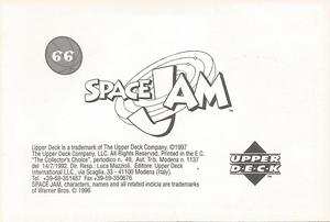 1996 Upper Deck Space Jam Stickers #66 Sticker 66 Back