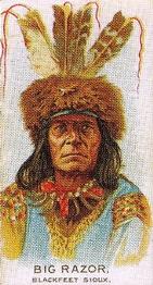 1989 Allen & Ginter Celebrated American Indian Chiefs (N2) (reprint) #NNO Big Razor Front