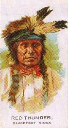 1989 Allen & Ginter Celebrated American Indian Chiefs (N2) (reprint) #NNO Red Thunder Front