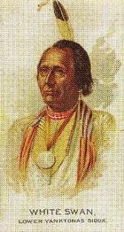 1989 Allen & Ginter Celebrated American Indian Chiefs (N2) (reprint) #NNO White Swan Front