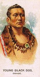 1989 Allen & Ginter Celebrated American Indian Chiefs (N2) (reprint) #NNO Young Black Dog Front