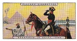 1989 Imperial Tobacco Limited 1916 Player's Napoleon (reprint) #9 Bonaparte in Egypt, 1798 Front