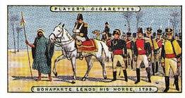 1989 Imperial Tobacco Limited 1916 Player's Napoleon (reprint) #10 Bonaparte Lends his Horse, 1799 Front
