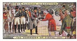1989 Imperial Tobacco Limited 1916 Player's Napoleon (reprint) #14 The Surrender of Vienna, 1805 Front