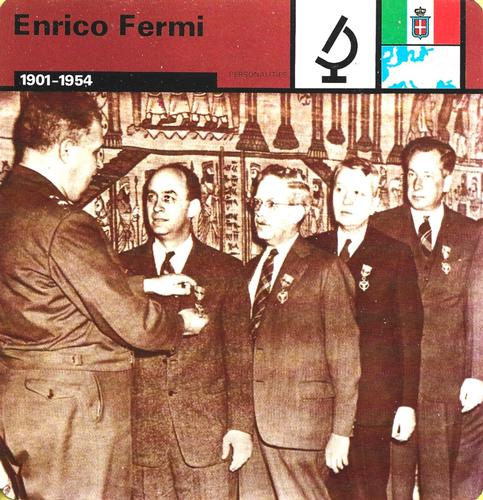1977 Edito-Service World War II - Deck 65 #13-036-65-13 Enrico Fermi Front