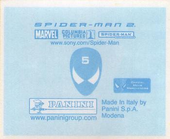2004 Panini Spider-Man 2 Stickers #5 Sticker 5 Back