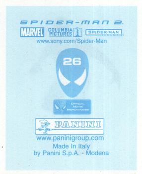 2004 Panini Spider-Man 2 Stickers #26 Sticker 26 Back