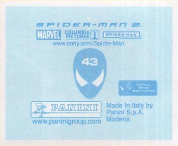 2004 Panini Spider-Man 2 Stickers #43 Sticker 43 Back