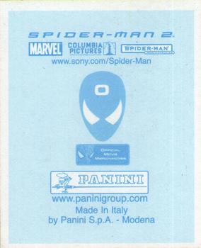 2004 Panini Spider-Man 2 Stickers - Foil Stickers #O Sticker O Back